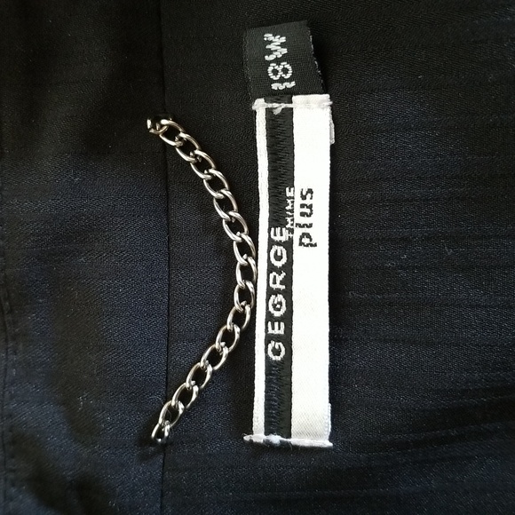 (18W) George Plus Classic Contemporary Embroidered Office Padded Shoulder Classy - Picture 2 of 9